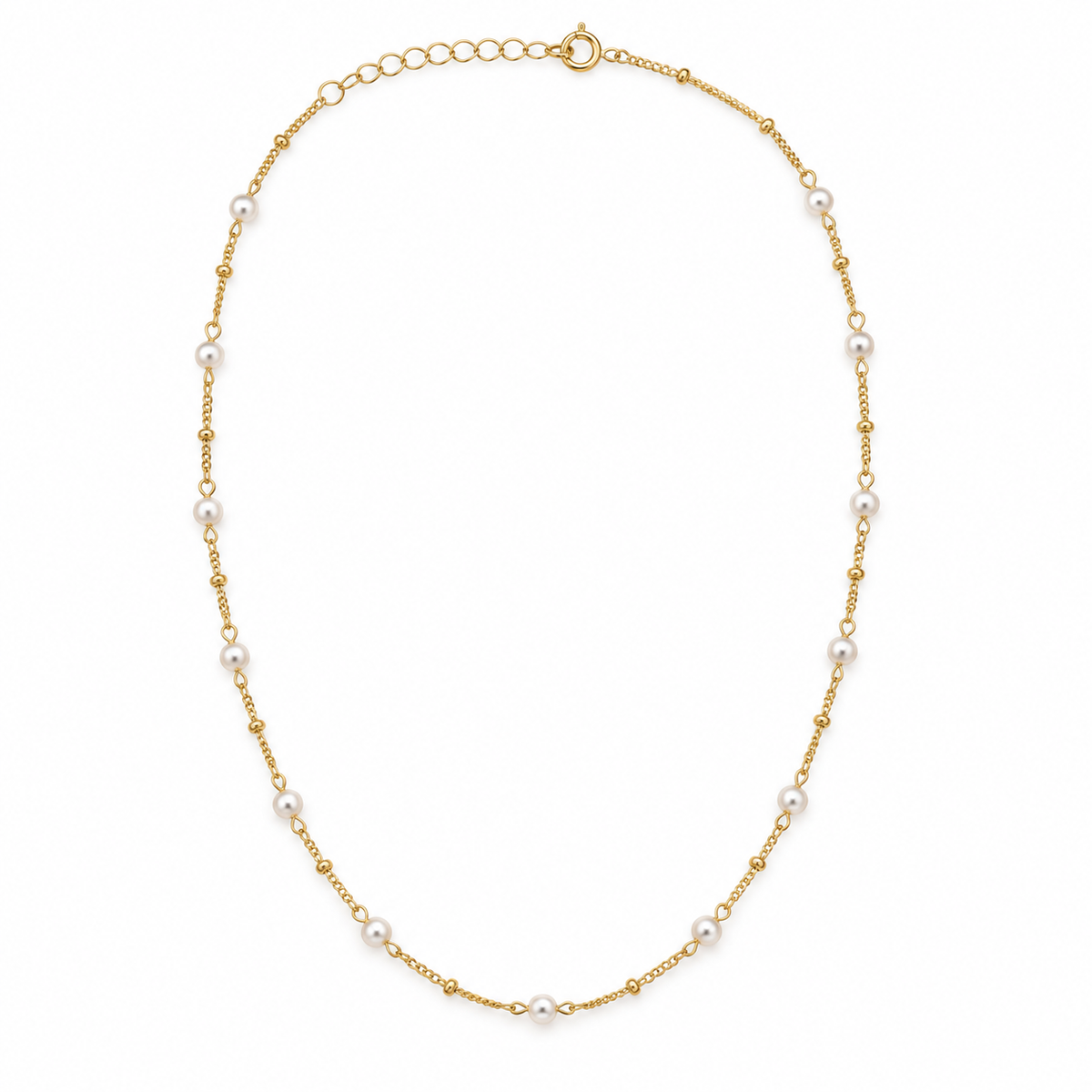 STEINER ESSENTIALS Halskette mit Perlen aus 585 / 14Kt Gold 114022