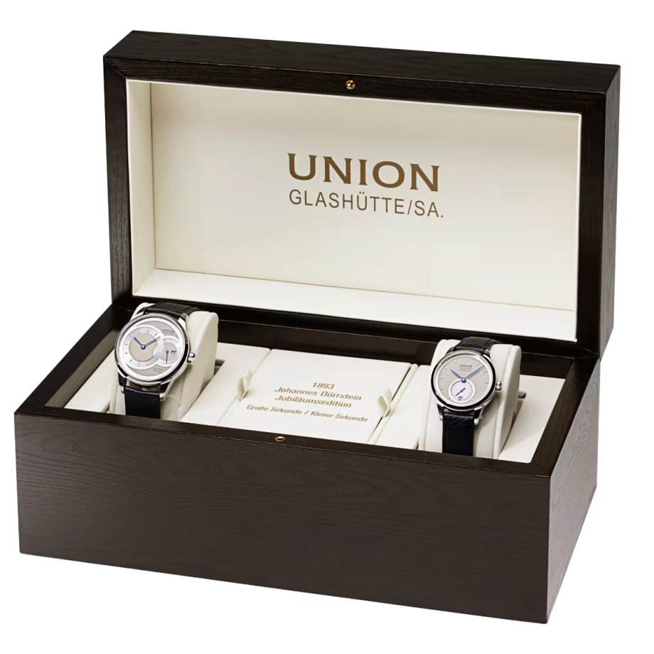 Union Glashütte 1893 Johannes Dürrstein Edition Jubiläumsedition Set