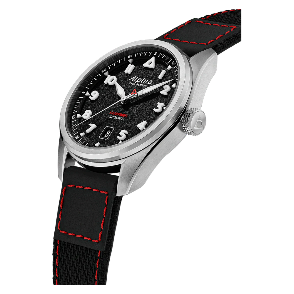 Alpina Startimer Pilot Automatic AL-525BW4S36 – Seitenansicht