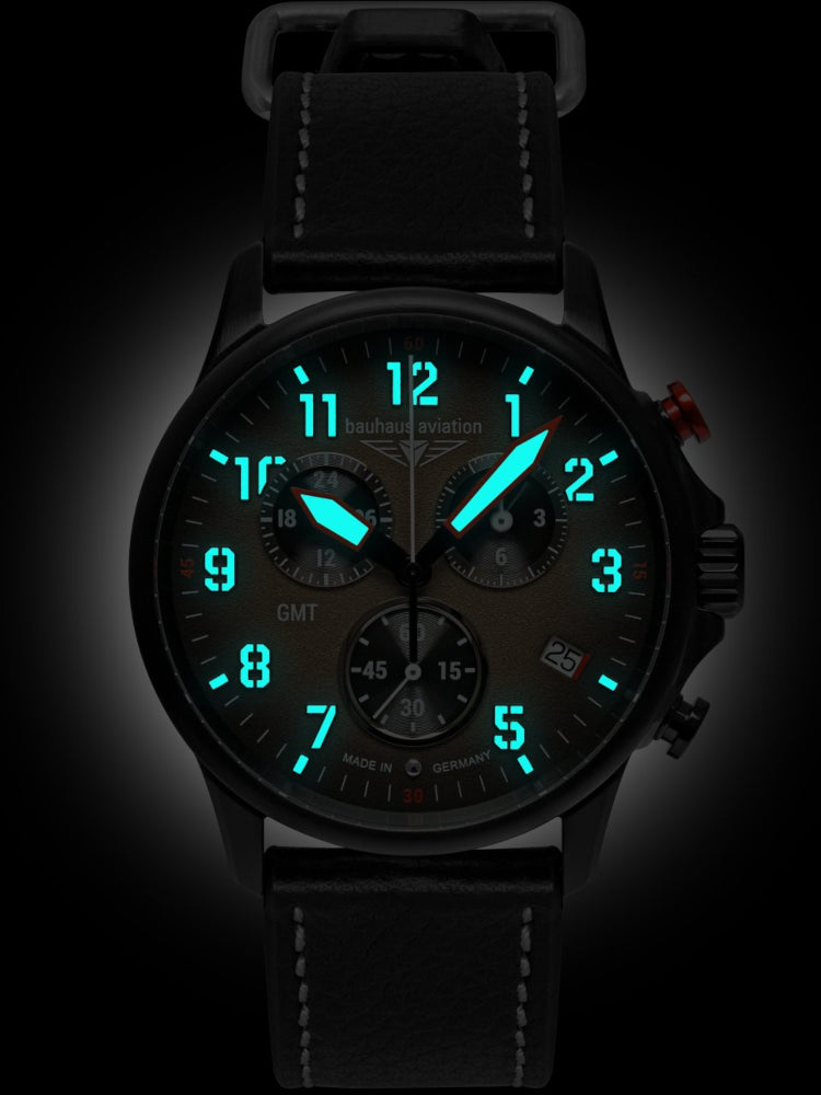 Bauhaus Aviation Quarz Flyback-Chronograph 28861