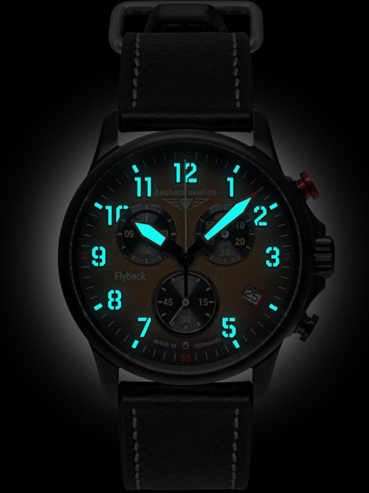 Bauhaus Aviation Quarz Flyback-Chronograph 28885