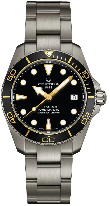 Certina DS Action Diver 38mm Powermatic 80 Titan C048.807.44.051.00