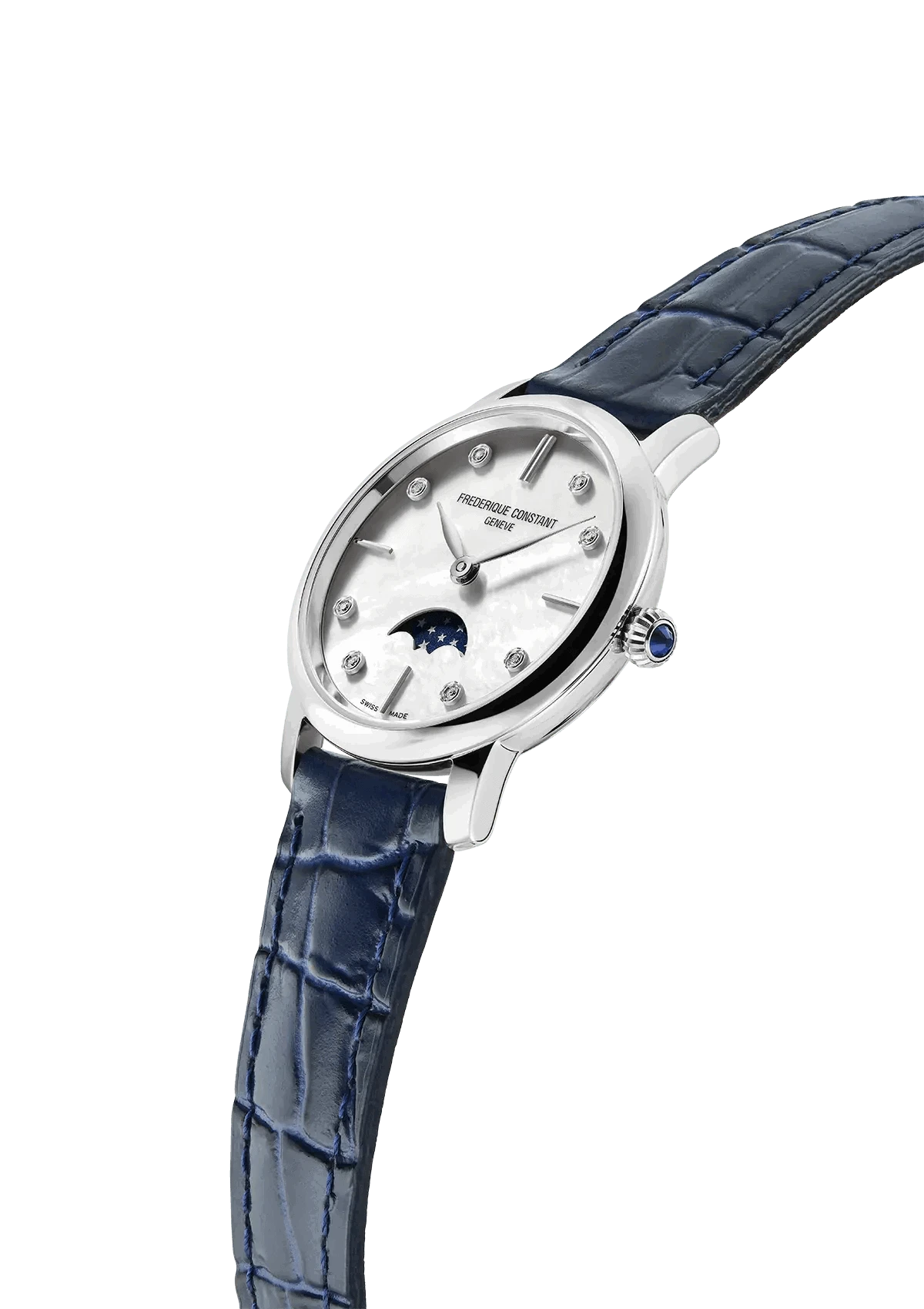 FREDERIQUE CONSTANT Slimline Ladies Moonphase FC-206MPWD1S6 - Juwelier Steiner
