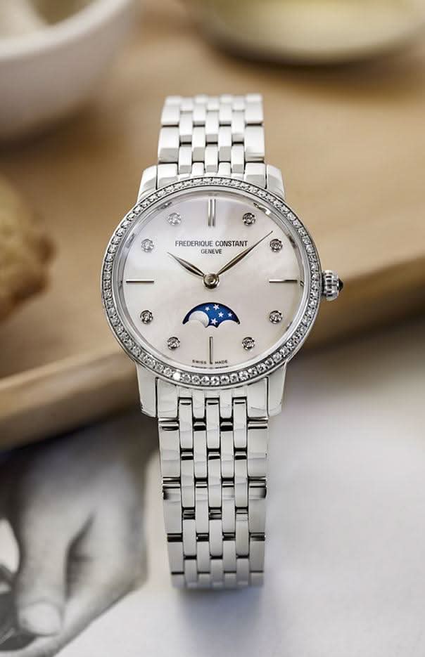 FREDERIQUE CONSTANT Slimline Moonphase FC-206MPWD1S6B - Juwelier Steiner
