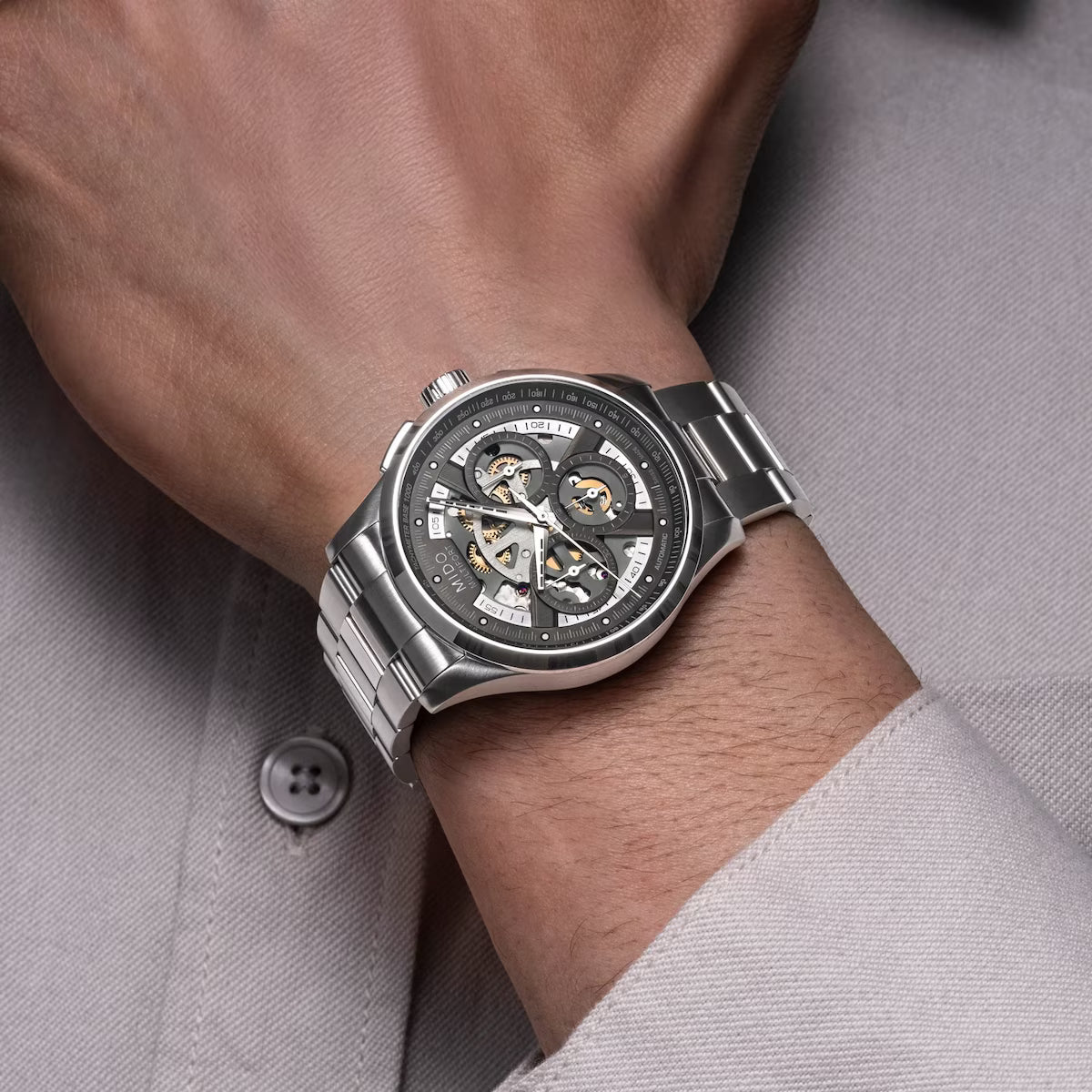 Mido Multifort Skeleton Chronograph M038.662.11.060.00