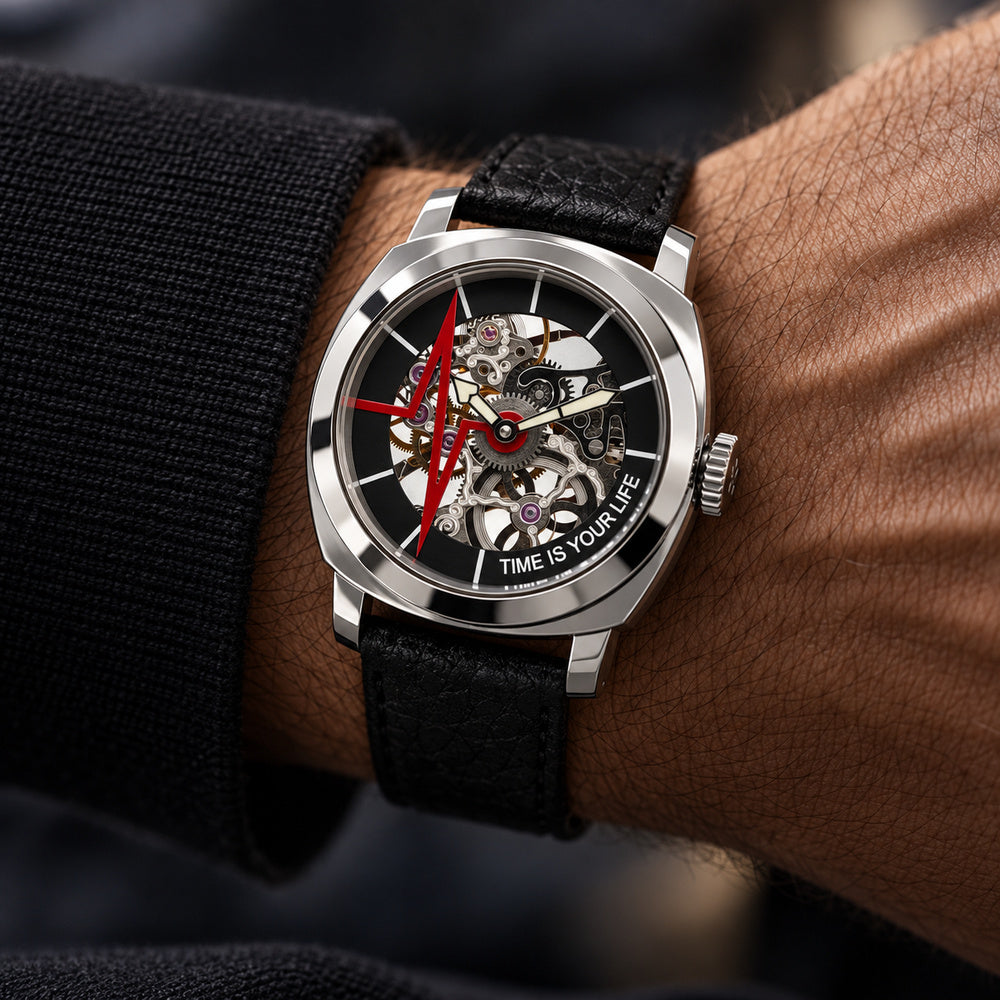 TIYL Heartbeat Steel Red – Tragebild
