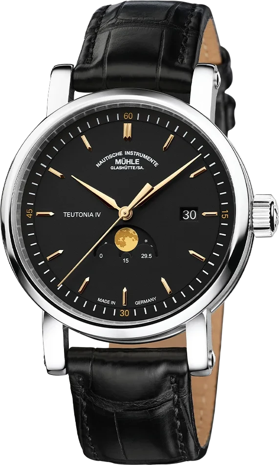 Mühle Glashütte Teutonia IV Mondphase M1-44-03-LB