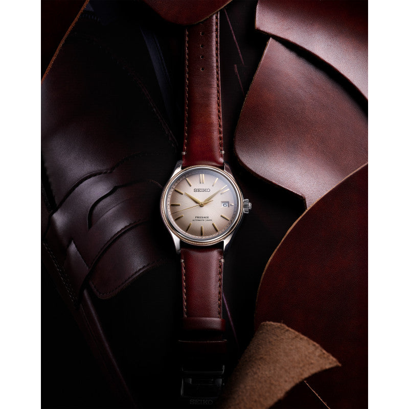 Seiko Presage Classic Series Upcycled Leather Strap Limited Edition SPB529J1