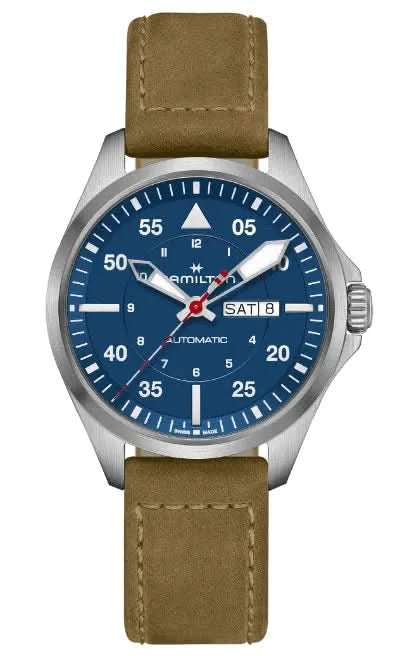 Hamilton Khaki Aviation Pilot Day Date Auto Air-Glaciers Edition H64655941