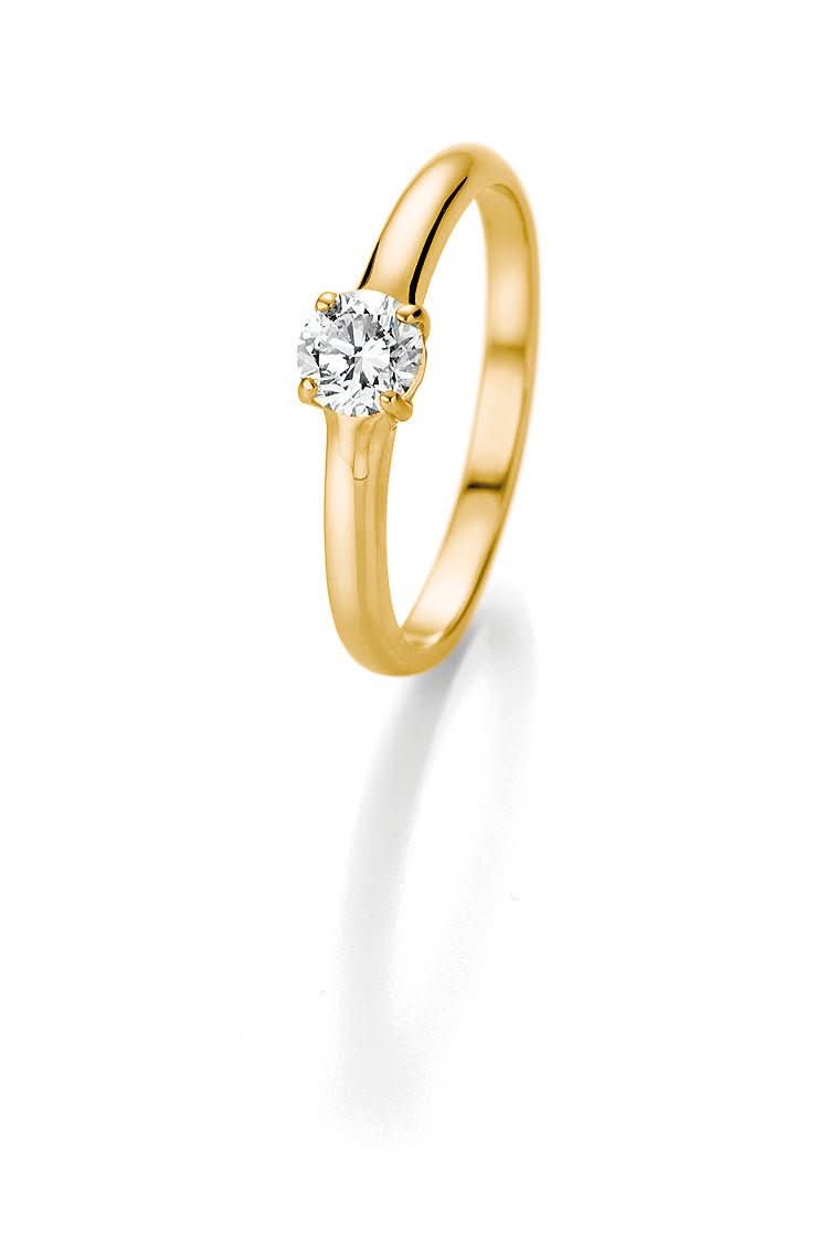 CR Marry Me Verlobungsring/Solitaire Ring Gelbgold 585 · 0,50 ct W-SI - Juwelier Steiner