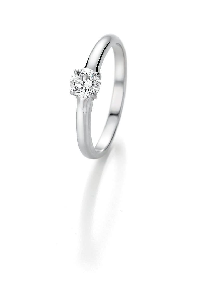 CR Marry Me Verlobungsring/Solitaire Ring Weißgold 585 · 0,50 ct W-SI - Juwelier Steiner