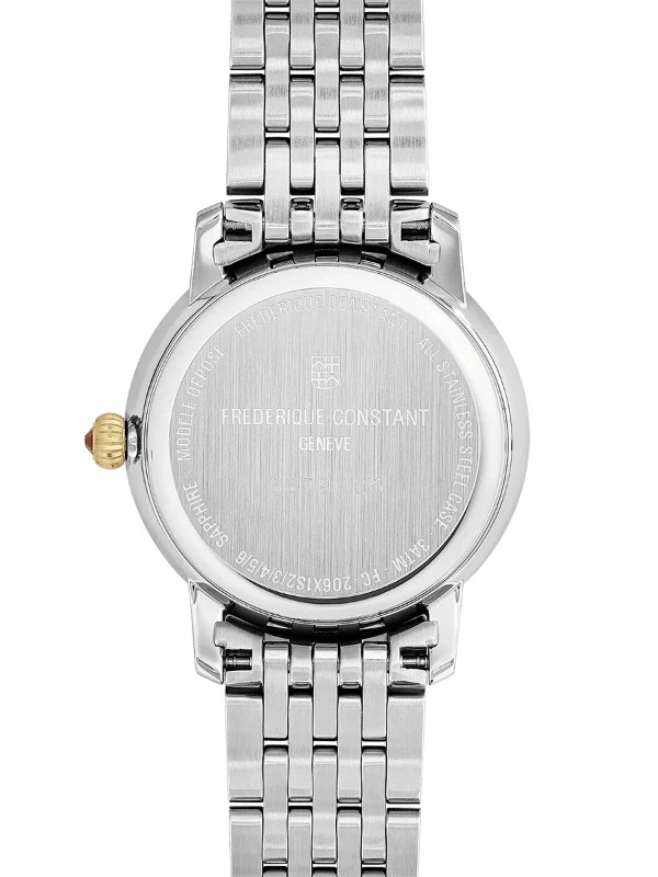 FREDERIQUE CONSTANT Classics Slimline Moonphase Ladies FC - 206MPND1S3B - Juwelier Steiner