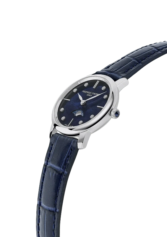 FREDERIQUE CONSTANT Classics Slimline Moonphase Ladies FC - 206MPND1S6 - Juwelier Steiner