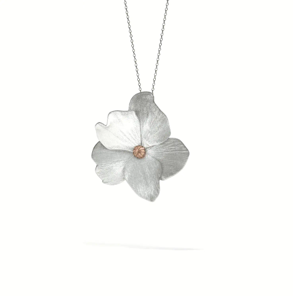 Lienz Rose Anhänger Weißgold