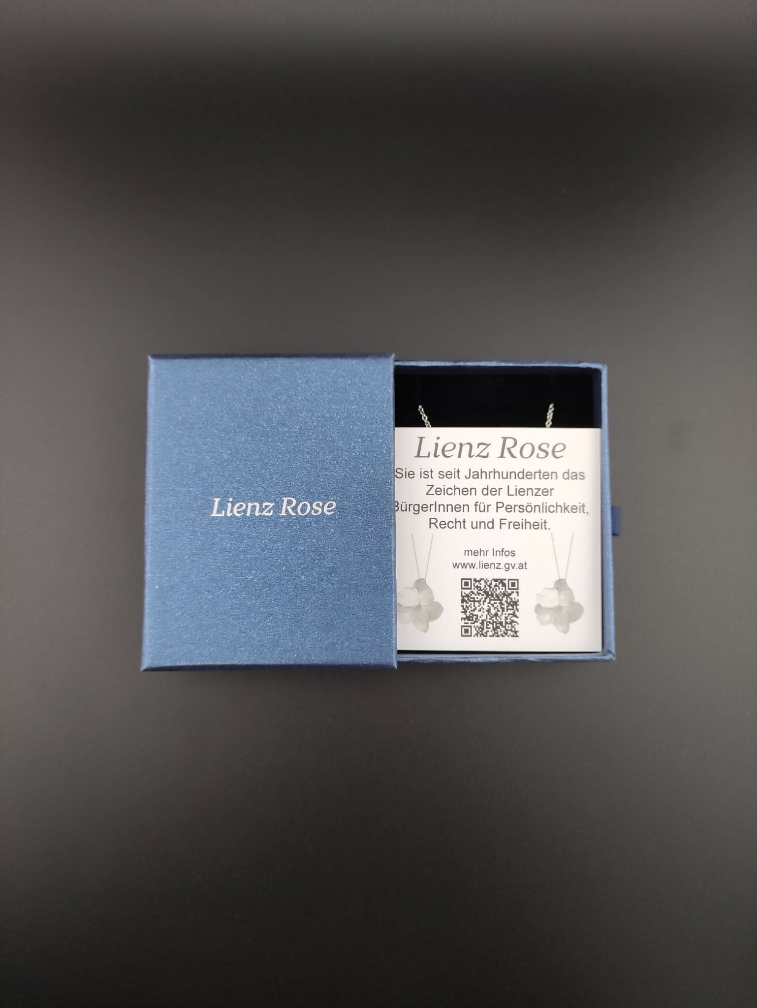 Lienz Rose Anhänger Edelstahl mit Brilliant - Juwelier Steiner