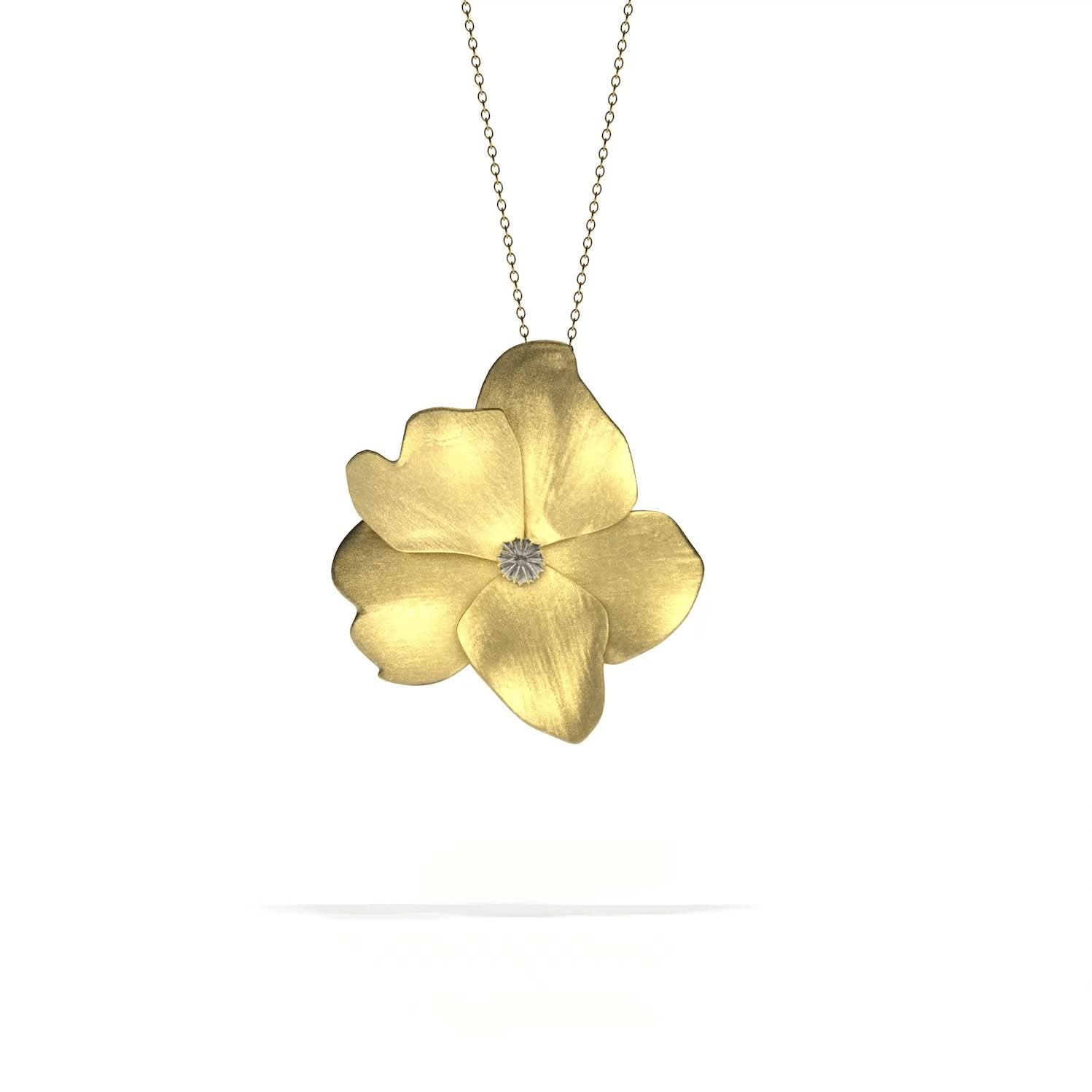 Lienz Rose Anhänger Gold