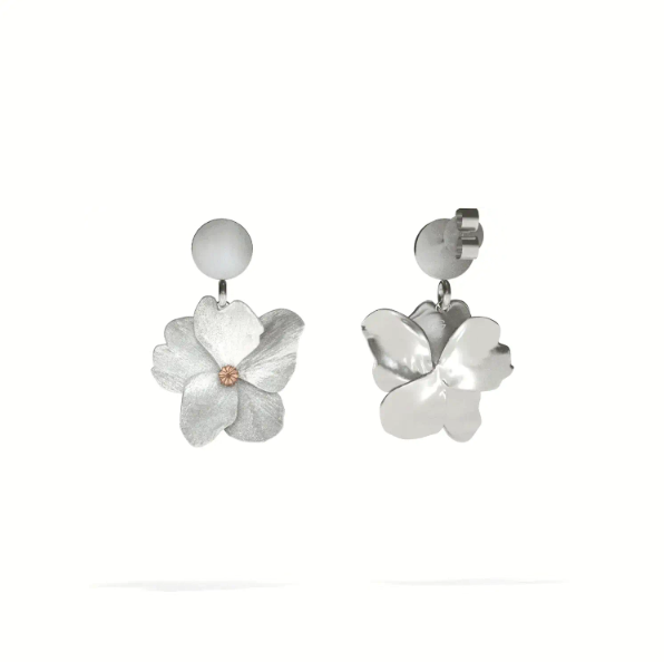Lienz Rose Ohrstecker Weißgold