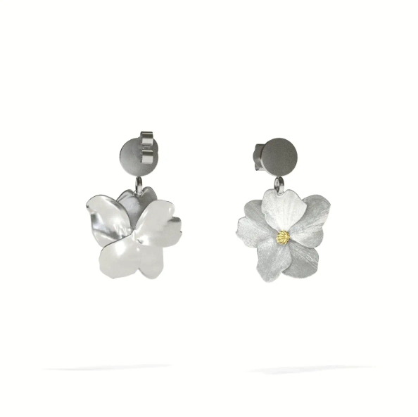 Lienz Rose Ohrstecker Weißgold