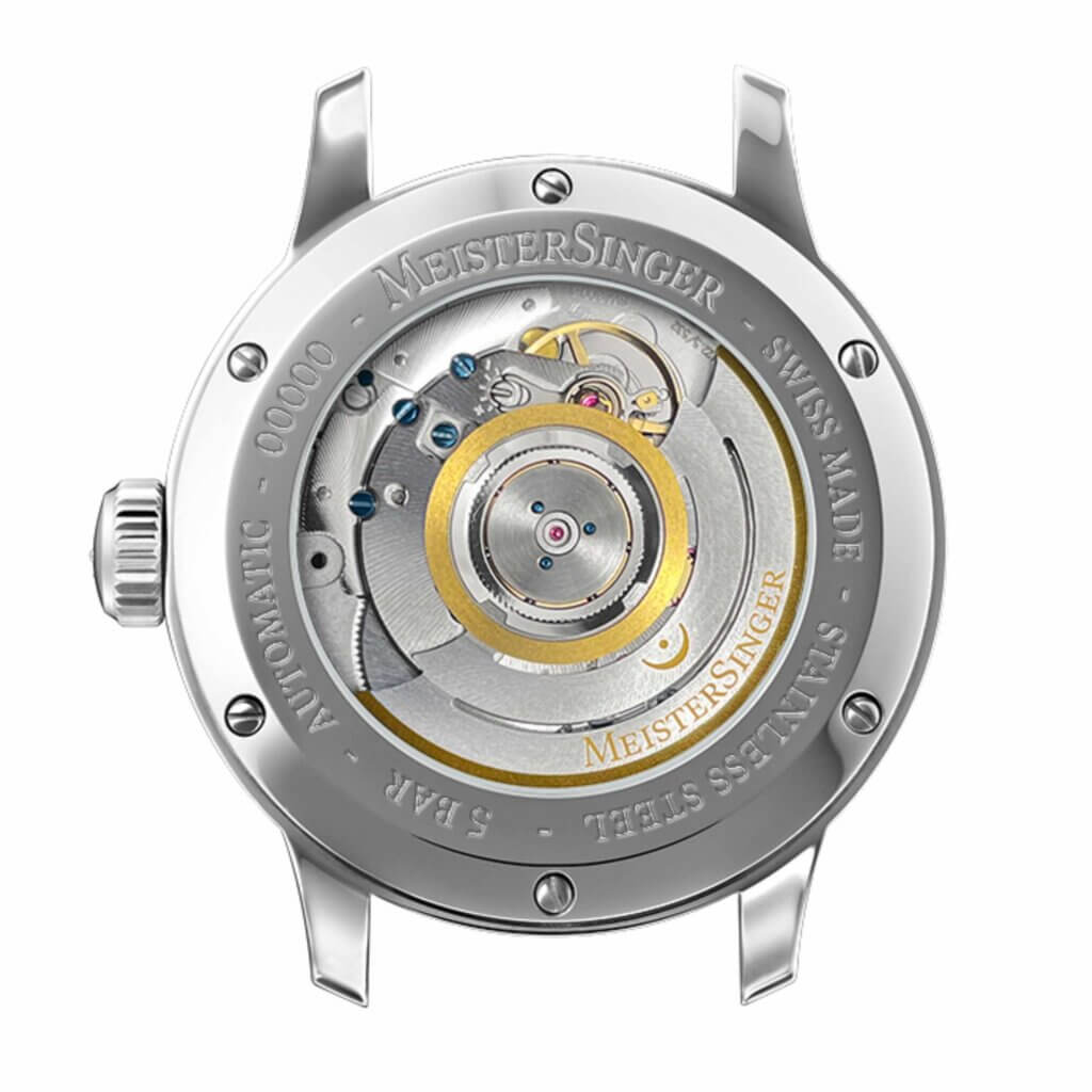 MeisterSinger №03 38 mm BM9908 – Gehäuseboden