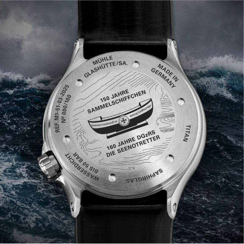 Mühle Glashütte S.A.R. Mission-Timer „160 Jahre DGzRS“ M1-51-03-2025-KB