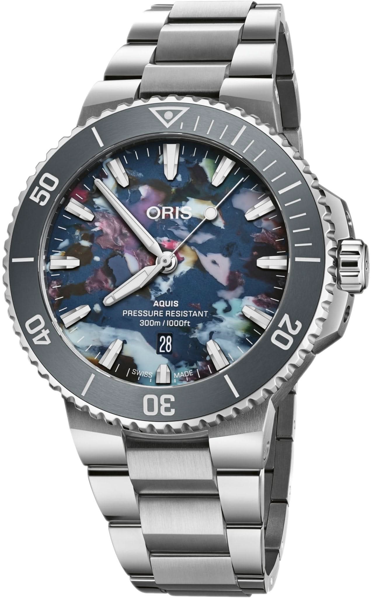 Buy the Oris Aquis Date Date Upcycle 01 733 7789 4150-07 8 23