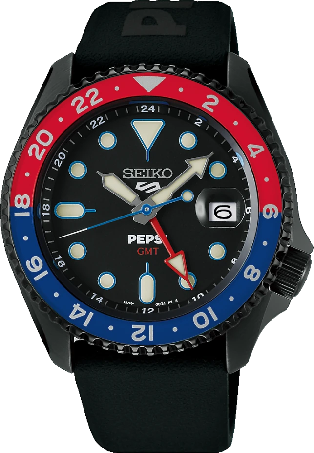 Seiko 5 Sports SKX Series GMT PEPSI® Limited Edition SSK047K1