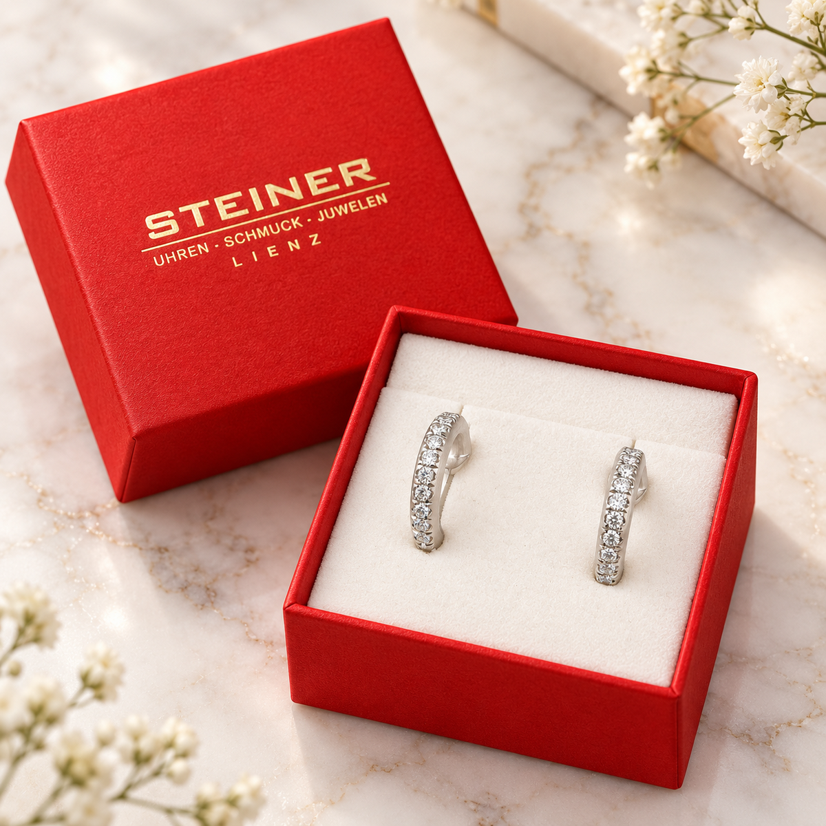 Steiner Exklusiv Creolen 105620 – Geschenkverpackung