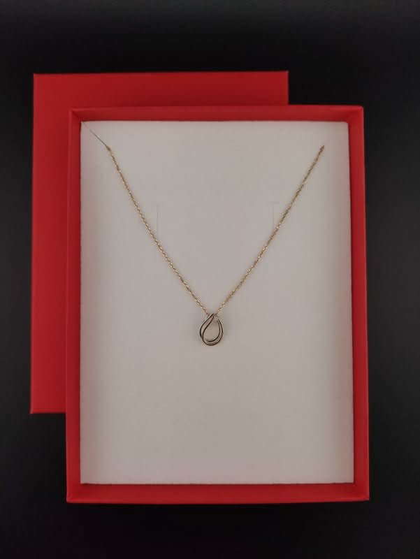 STEINER EXKLUSIV - Steiner Fine Jewellry Collier Ankerkette mit Tropfenanhänger Bicolor Gold - Juwelier Steiner