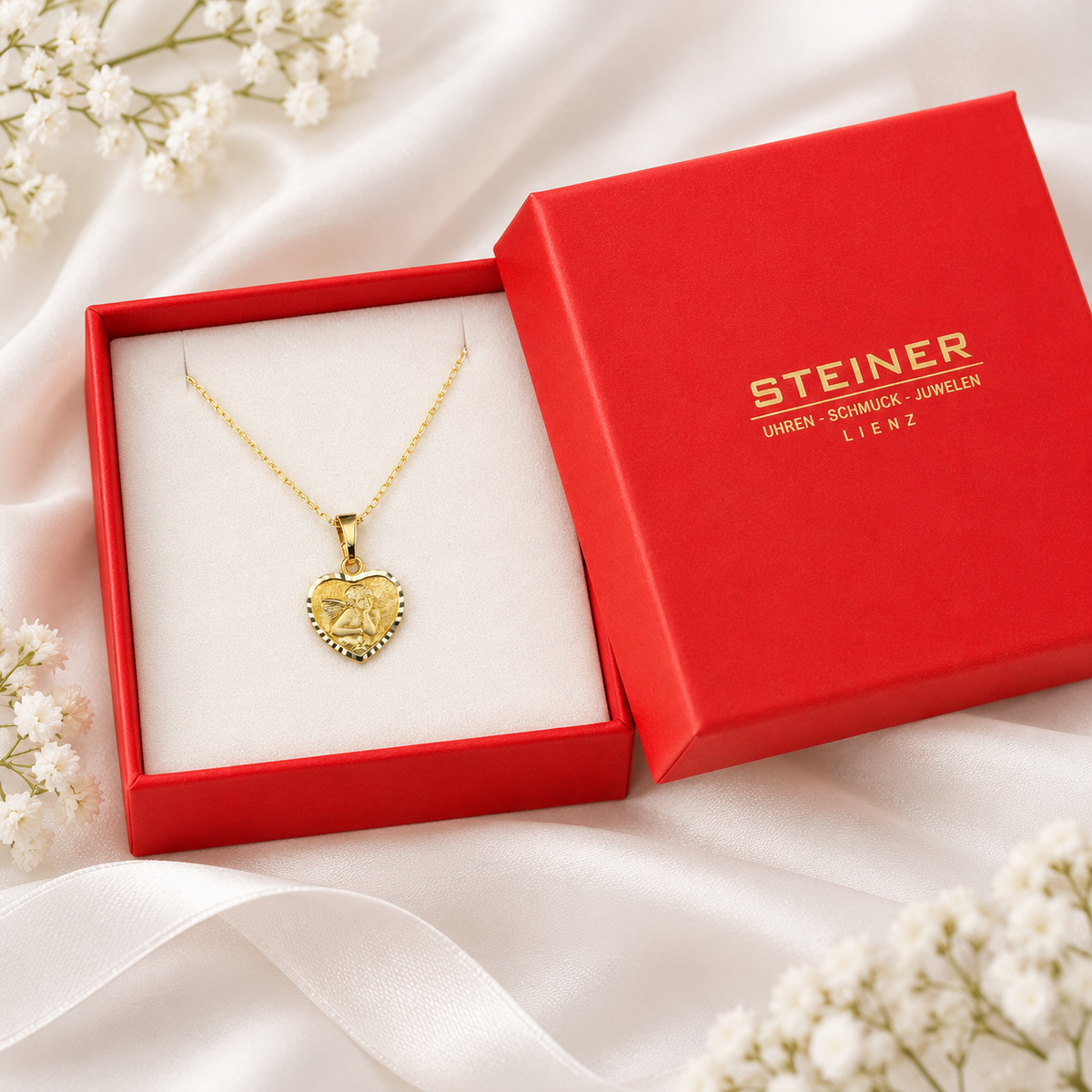 Schutzengel Herz in STEINER Geschenkbox