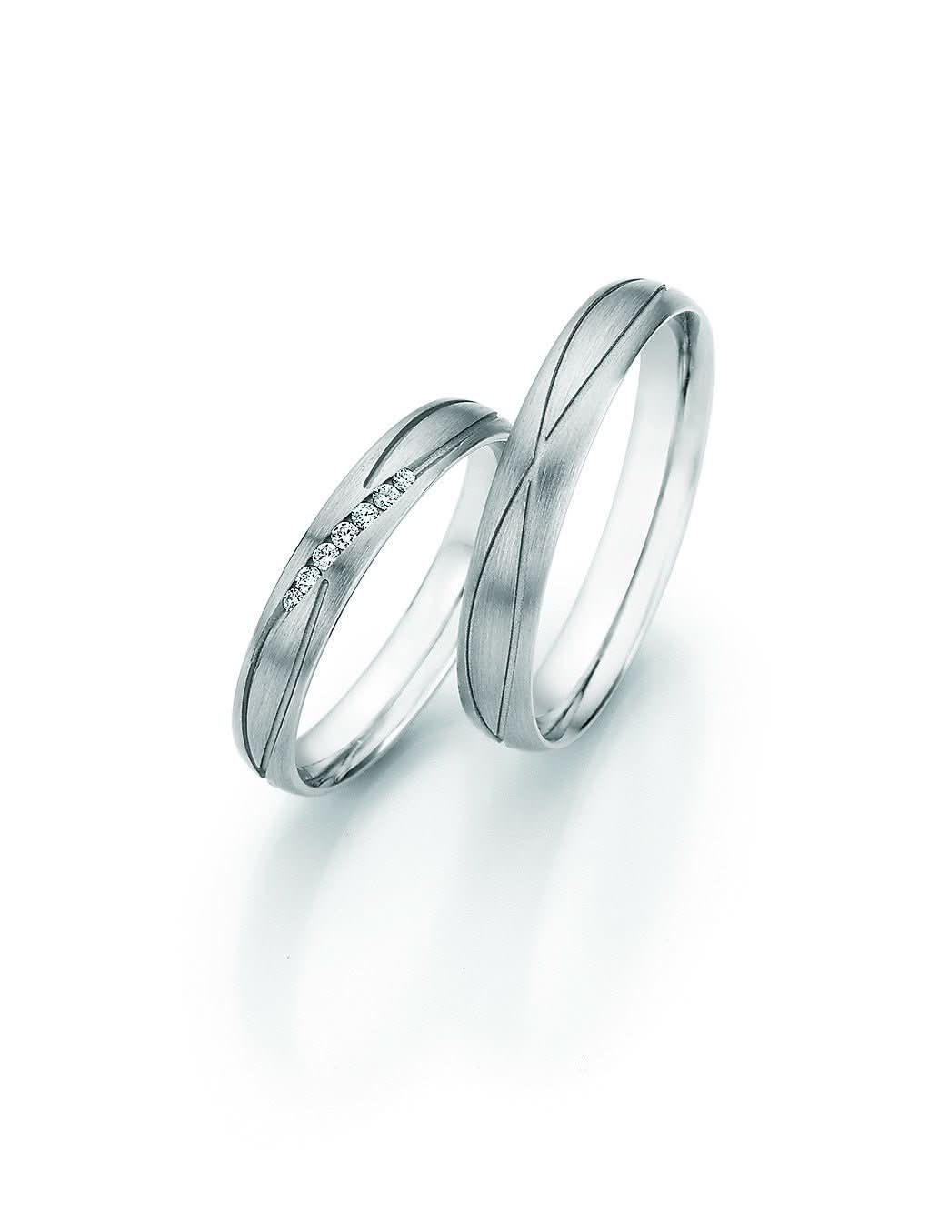 1 Paar Eheringe/Trauringe Collection Ruesch Honeymoon Platin II - Juwelier Steiner