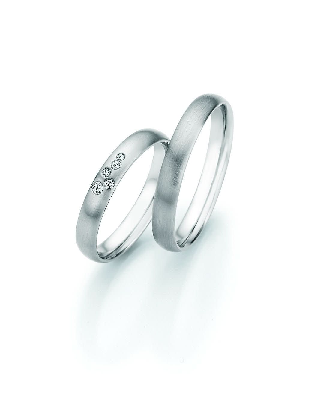 1 Paar Eheringe/Trauringe Collection Ruesch Honeymoon Platin II - Juwelier Steiner