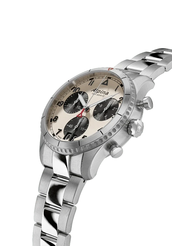 Alpina Startimer Pilot Chronograpg Big Date AL-372WB4S26B - Juwelier Steiner