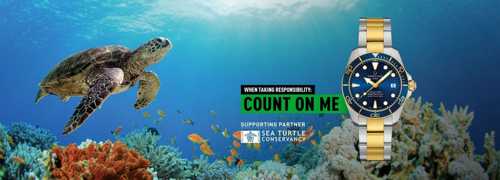 Certina DS Action Diver Sea Turtle Conservancy Special Edition C032.807.22.041.10 - Juwelier Steiner