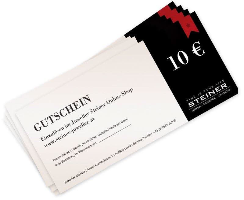 Gutschein 10 Euro - Juwelier Steiner