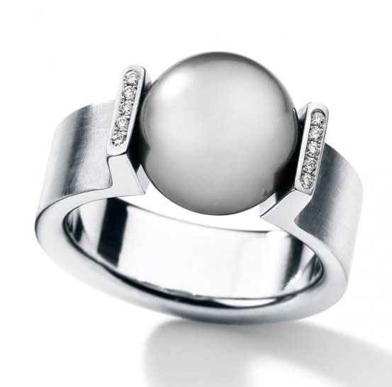 Humphrey Perlring aus Edelstahl - Juwelier Steiner