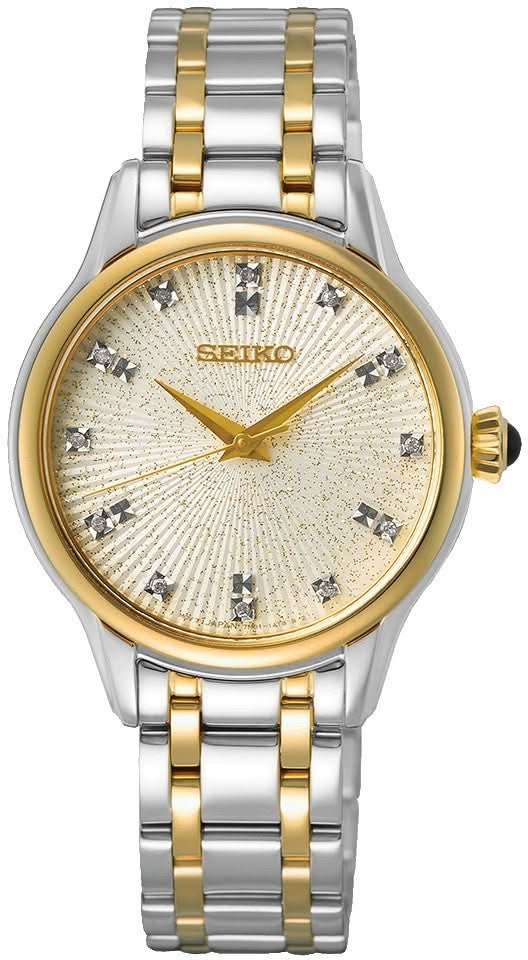 seiko ladies dress watches gold Seiko Women's Dress Gold-tone Watch - Bracelet - Champagne Dial