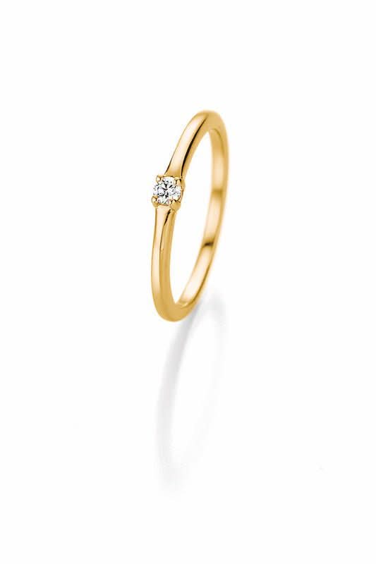 CR Marry Me Solitaire Ring Gelbgold 585 · 0,06 ct W-SI - Juwelier Steiner