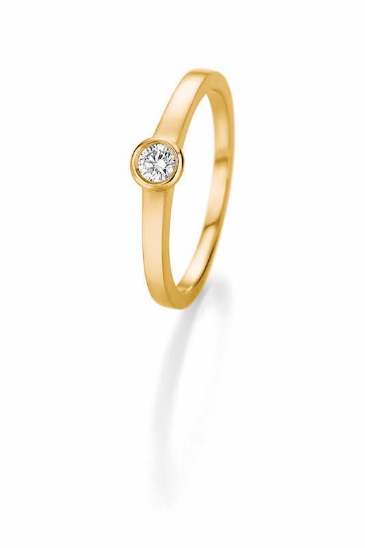 CR Marry Me Solitaire Ring Gelbgold 585 · 0,20 ct W-SI - Juwelier Steiner