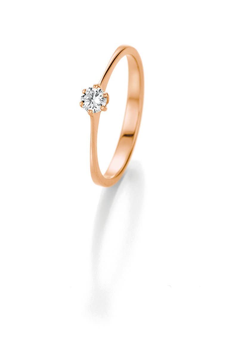 CR Marry Me Solitaire Ring Roségold 585 · 0,20 ct W-SI - Juwelier Steiner