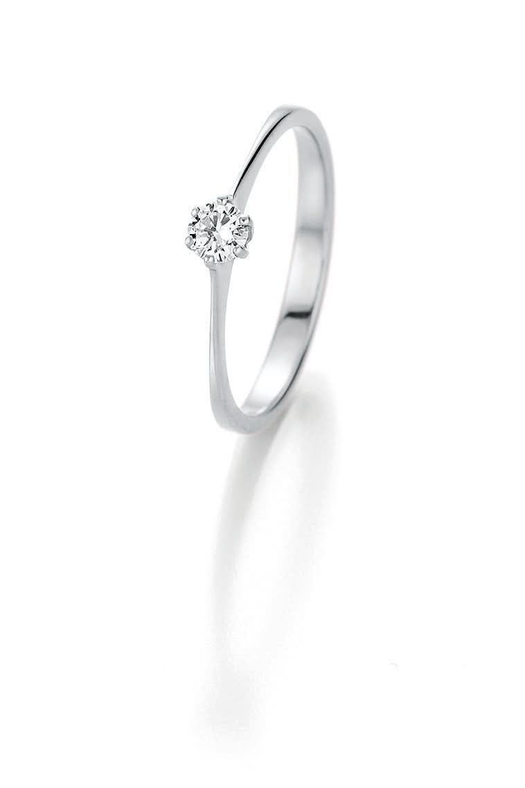 CR Marry Me Solitaire Ring Weißgold 585 · 0,20 ct W-SI - Juwelier Steiner