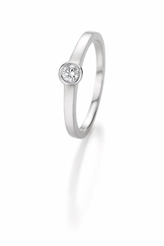 CR Marry Me Solitaire Ring Weißgold 585 · 0,20 ct W-SI - Juwelier Steiner