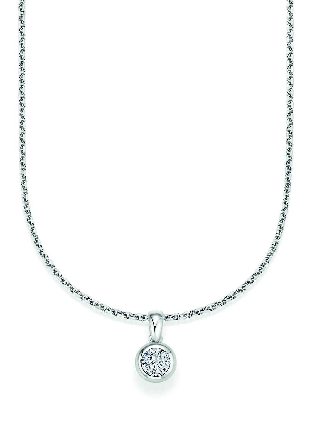 CR Solitaire Anhänger Weißgold 23-30250 - Juwelier Steiner
