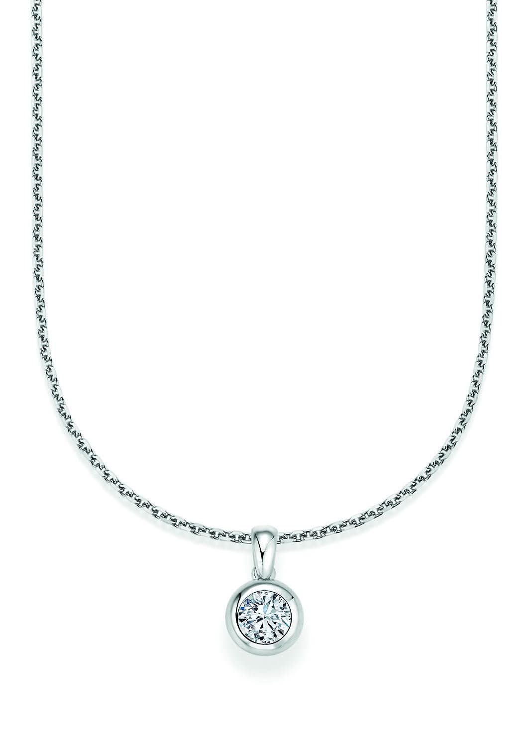CR Solitaire Anhänger Weißgold 23-30330 - Juwelier Steiner