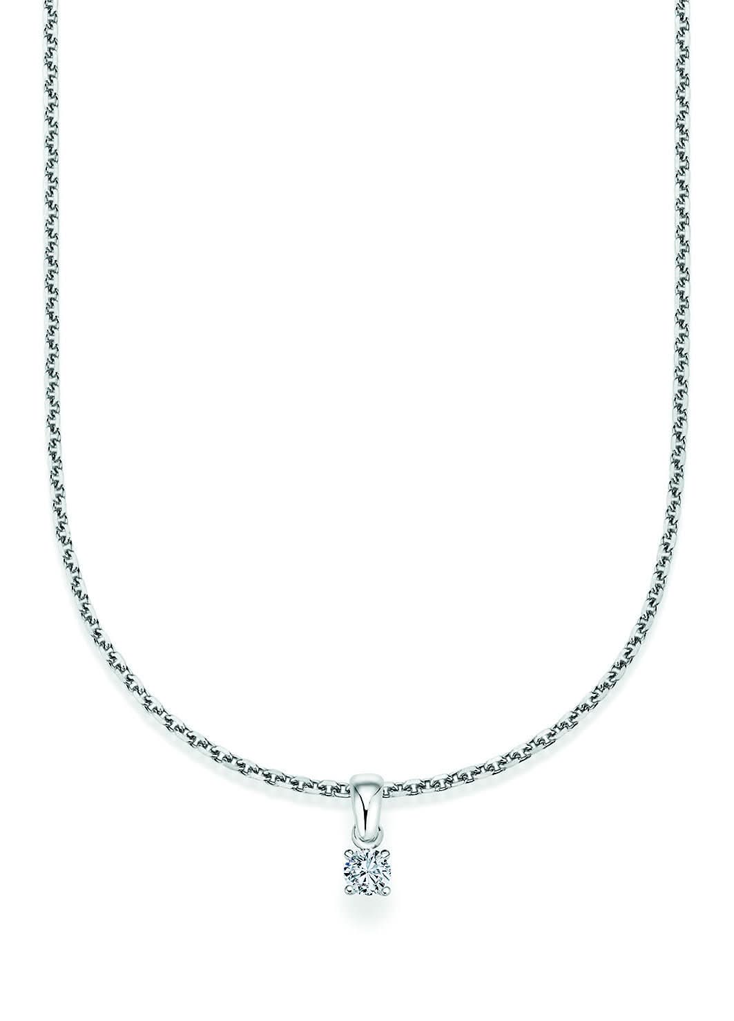 CR Solitaire Anhänger Weißgold 23-34100 - Juwelier Steiner