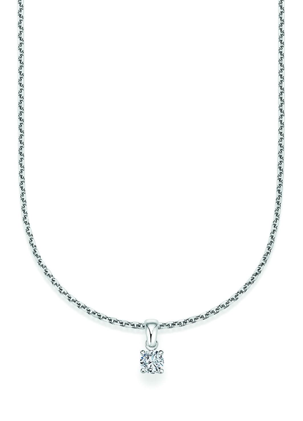 CR Solitaire Anhänger Weißgold 23-34150 - Juwelier Steiner