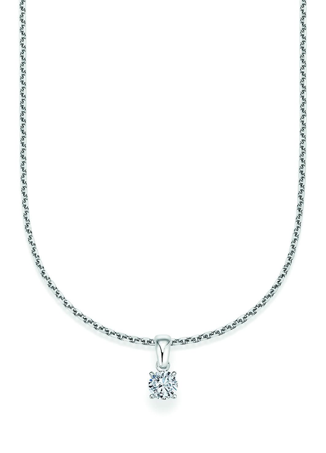 CR Solitaire Anhänger Weißgold 23-34250 - Juwelier Steiner