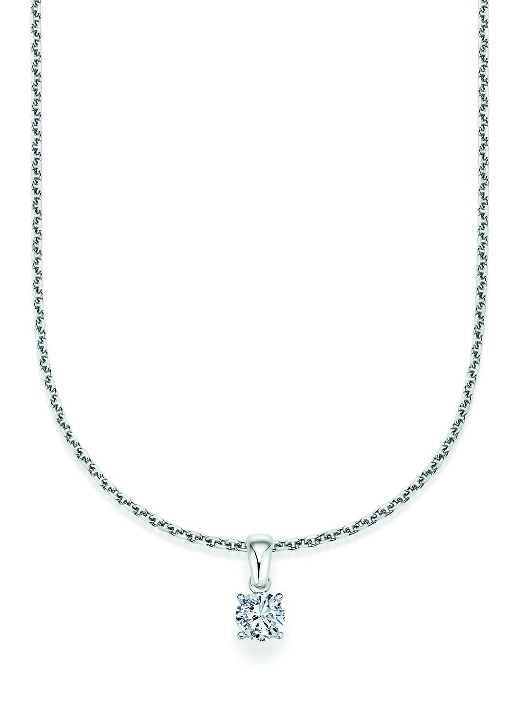 CR Solitaire Anhänger Weißgold 23-34330 - Juwelier Steiner