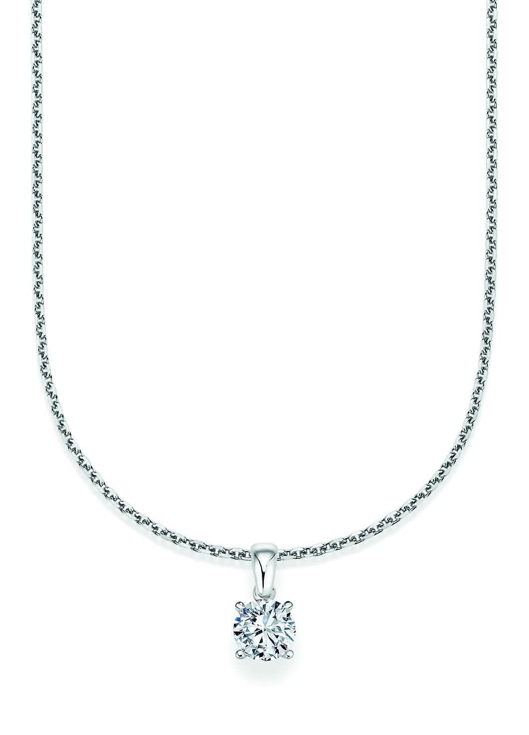 CR Solitaire Anhänger Weißgold 23-34500 - Juwelier Steiner