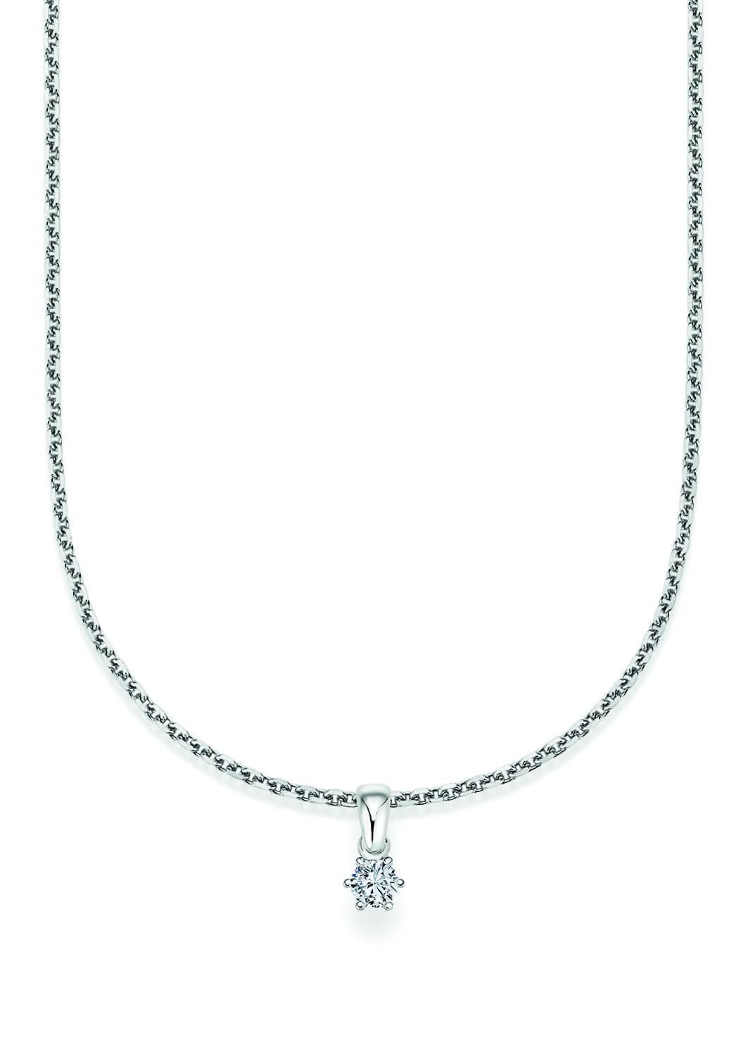 CR Solitaire Anhänger Weißgold 23-36100 - Juwelier Steiner