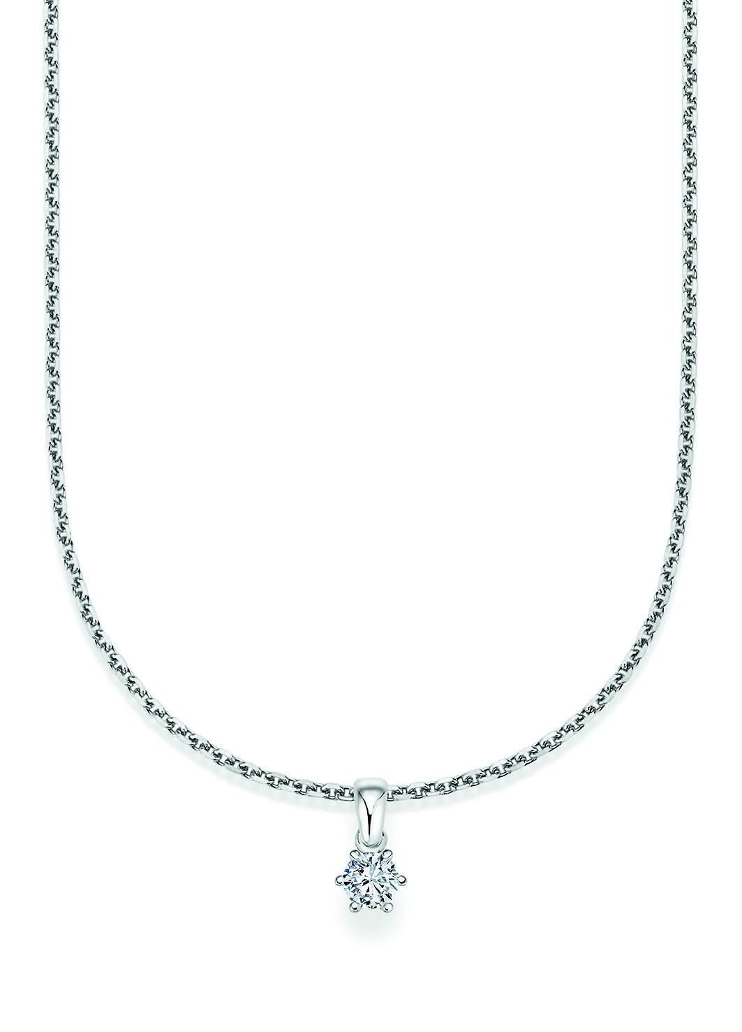 CR Solitaire Anhänger Weißgold 23-36150 - Juwelier Steiner